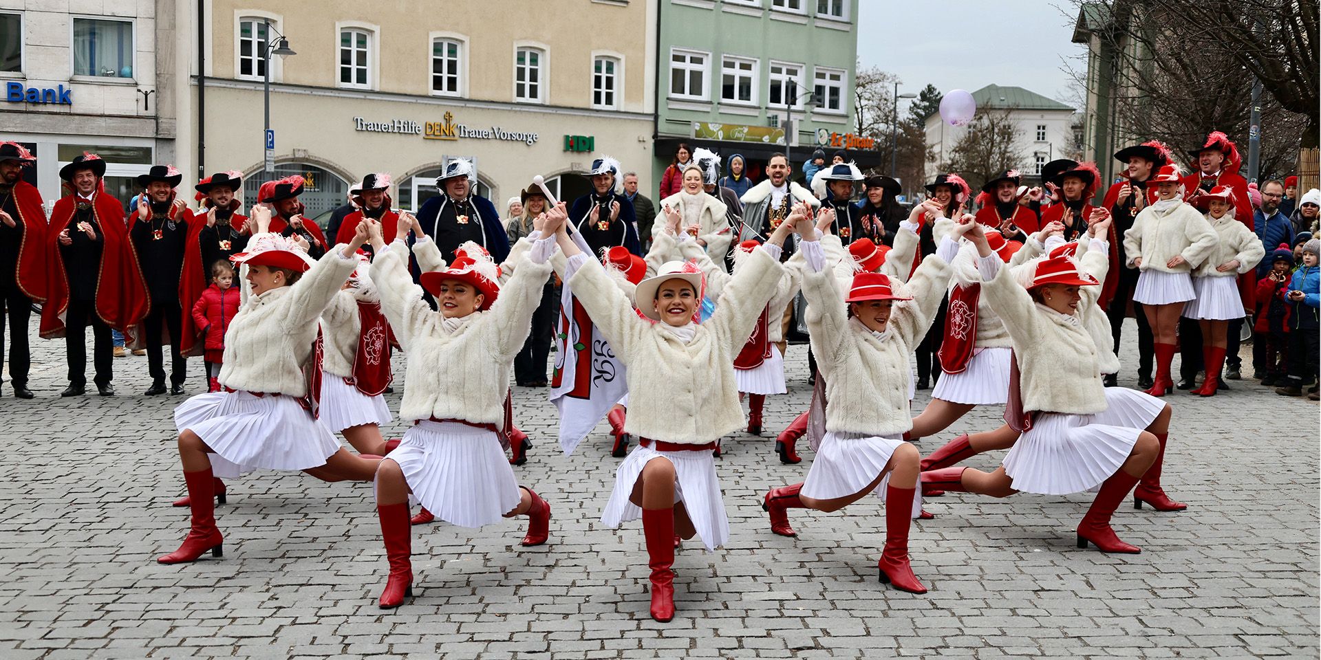 Faschingsgilde mit Marsch am Faschingssamstag in der Innenstadt